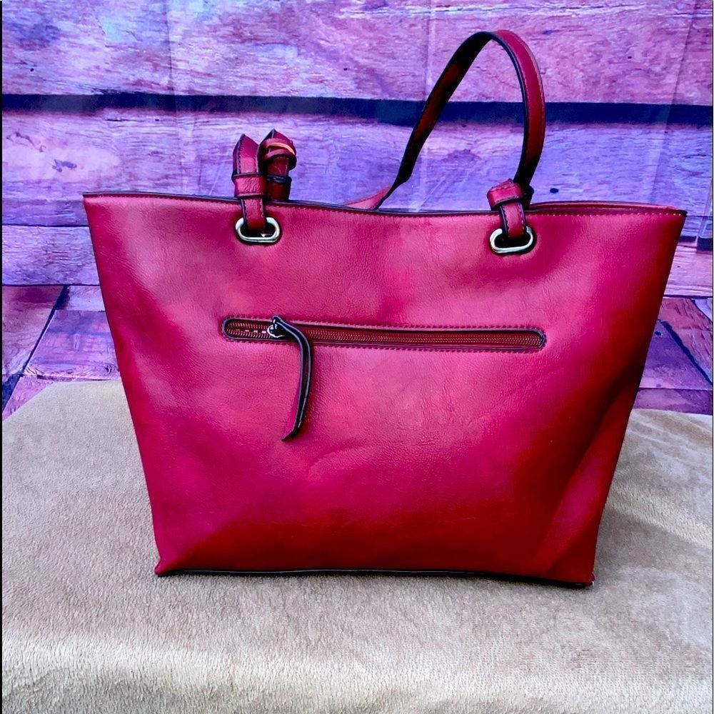 Matthew and Julian Vinyl tote 13 x 5 bottom